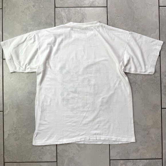 Vintage 80s New York City Map Tourism Illustration Art XL T Shirt Single Stitch - Picture 4 of 7